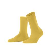 FALKE Damen Socken ClimaWool W So Wolle Lyocell einfarbig 1 Paar, Gelb Banana 1333, 41-42