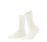FALKE Damen Socken ClimaWool W So Wolle Lyocell einfarbig 1 Paar, Weiß Off-White 2040, 37-38