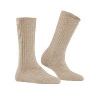 FALKE Damen Socken Cosy Wool Boot W So Wolle Kaschmir einfarbig 1 Paar, Beige Melange 4091, 39-42