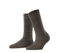 FALKE Damen Cosy Wool Boot W SO Wolle Kaschmir einfarbig 1 Paar Socken, Braun (Porto Melange 5201) neu-umweltfreundlich, 35-38