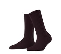 FALKE Damen Socken Cosy Wool Boot W So Wolle Kaschmir einfarbig 1 Paar, Rot Barolo 8596, 35-38