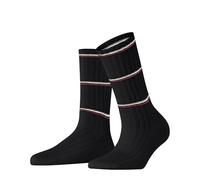 FALKE Damen Socken Cosy Wool Boot W So Wolle Kaschmir einfarbig 1 Paar, Schwarz Black 3000 Stripe, 39-42