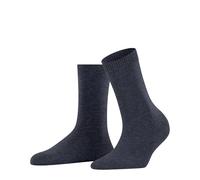 FALKE Damen Cosy Wool W SO Wolle Kaschmir einfarbig 1 Paar Socken, Blau (Dark Blue Melange 6688) neu-umweltfreundlich, 35-38