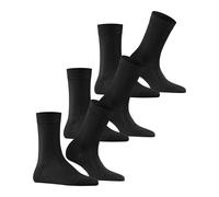 FALKE Damen Cotton Touch 3-Pack W SO Baumwolle einfarbig 3 Paar Socken, Schwarz (Black 3000) neu-umweltfreundlich, 39-42 (3er Pack)