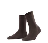 FALKE Damen Socken Cotton Touch W So Baumwolle einfarbig 1 Paar, Braun Dark Brown 5233, 35-38