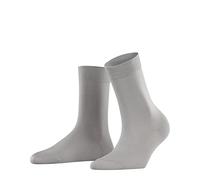 FALKE Damen Socken Cotton Touch W SO Baumwolle einfarbig 1 Paar, Grau (Silver 3290), 35-38