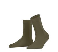 FALKE Damen Socken Cotton Touch W So Baumwolle einfarbig 1 Paar, Grün Crocodile 7503, 35-38