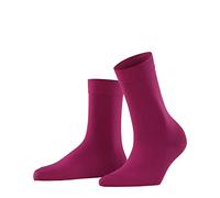 FALKE Damen Socken Cotton Touch W So Baumwolle einfarbig 1 Paar, Rot Berry 8390, 39-42