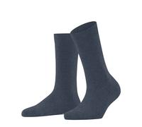 Falke Socken Family Damen – nachhaltige Baumwolle, einfarbig – Blau Dark Blue Melange 39-42