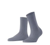 FALKE Damen Socken Dash Rib W So Viskose einfarbig 1 Paar, Grau Pearl Grey 3248, 37-38