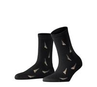 FALKE Damen Distressed W SO Wolle Alpaka Gemustert 1 Paar Socken, Schwarz (Black 3000), 35-38
