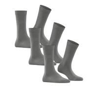 FALKE Damen Socken Family Multipack W So nachhaltige Baumwolle einfarbig 3 Paar, Grau Greymix 3399, 39-42