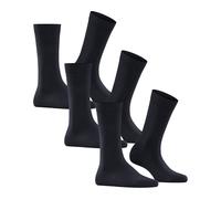 FALKE Damen Socken Family 3-Pack W SO Baumwolle einfarbig 3 Paar, Blau (Dark Navy 6379) neu - umweltfreundlich, 35-38