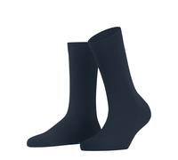 FALKE Damen Socken Family W So nachhaltige Baumwolle einfarbig 1 Paar, Blau Space Blue 6116, 39-42