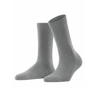 FALKE Damen Socken - Family SO, Kurzsocken, einfarbig Grau / 35-38 35-38 Grau
