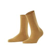 FALKE Damen Socken Family W So nachhaltige Baumwolle einfarbig 1 Paar, Gelb Amber 1851, 35-38