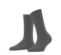 FALKE Damen Socken Family W So nachhaltige Baumwolle einfarbig 1 Paar, Grau Flanell 3210, 35-38
