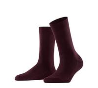 FALKE Damen Socken Family W So nachhaltige Baumwolle einfarbig 1 Paar, Rot Barolo 8596, 35-38