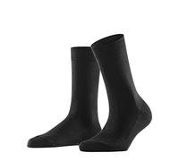 FALKE Damen Socken Family W So nachhaltige Baumwolle einfarbig 1 Paar, Schwarz Black 3009, 35-38