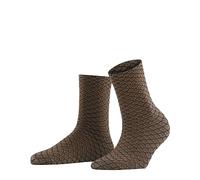 FALKE Damen Socken Gleaming Hive, Fein 60 DEN, 1 Paar, Braun (Tawny 5124), 35-38