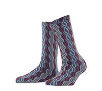 FALKE Damen Socken Hallucinate 30 DEN W SO Transparent gemustert 1 Paar, Blau (Deep Sea 6501), 35-38