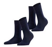 FALKE Damen Socken London Sensitive 2er Pack Größe:35-38;Farbe:Navy Blue Melange 6499