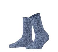 FALKE Damen Socken Marble Cloud W So Wolle Baumwolle gemustert 1 Paar, Blau Marine 6120, 39-42
