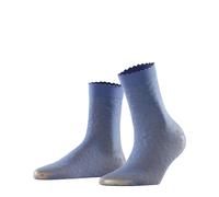 FALKE Damen Socken Microbloom 20 DEN W So transparent gemustert 1 Paar, Blau Smoky Blue 6483, 35-38