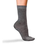 FALKE Damen Socken No. 1 Finest W So Kaschmir einfarbig 1 Paar, Grau Light Grey Melange 3390, 41-42