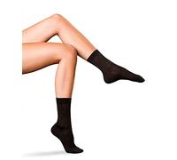 FALKE Damen Socken No. 3 W So Wolle Seide einfarbig 1 Paar, Grau Anthracite Melange 3089, 35-36