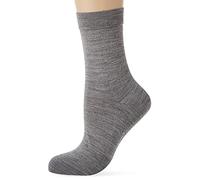 FALKE Damen Socken No. 3 W So Wolle Seide einfarbig 1 Paar, Grau Light Grey Melange 3388, 37-38