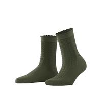FALKE Damen Socken Posh Pulse 50 DEN W So halb-blickdicht einfarbig 1 Paar, Grün Artichoke 7436, 35-38