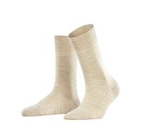Falke Damen Socken Sensitive Berlin – Wolle & Baumwolle mit Komfortbund – Beige Linen Melange 39-42