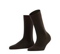 FALKE Damen Socken Sensitive Berlin W So Wolle Baumwolle mit Komfortbund 1 Paar, Braun Dark Brown 5230, 35-38