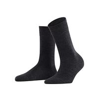 FALKE Damen Socken Sensitive Berlin W So Wolle Baumwolle mit Komfortbund 1 Paar, Grau Anthracite Melange 3085, 35-38