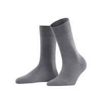 FALKE Damen Socken Sensitive Berlin W So Wolle Baumwolle mit Komfortbund 1 Paar, Grau Light Grey Melange 3830, 39-42