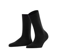 FALKE Damen Socken Sensitive Berlin W So Wolle Baumwolle mit Komfortbund 1 Paar, Schwarz Black 3000, 35-38