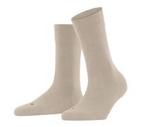 FALKE Damen Socken - Sensitive London, Kurzsocken, einfarbig Beige (Linen Melange) 35-38