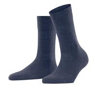 FALKE Damen Socken - Sensitive London, Kurzsocken, einfarbig Dunkelblau (Melange) 39-42