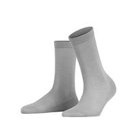 FALKE Damen Socken Sensual Silk, Baumwolle Seide, 1 Paar, Grau (Silver 3290), 35-36
