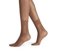 FALKE Damen Shelina 12 DEN W SO Ultra-transparent einfarbig 1 Paar Socken, Braun (Hazel 5187), 35-38
