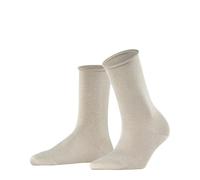 FALKE Damen Socken Shiny W So Lyocell einfarbig 1 Paar, Grau Silver 3203, 35-38