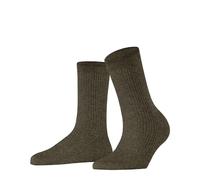 FALKE Damen Socken Shiny W So Viskose einfarbig 1 Paar, Braun Terra 5061, 35-38