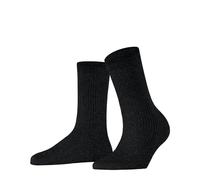 FALKE Damen Socken Shiny W So Viskose einfarbig 1 Paar, Schwarz Black 3000, 35-38