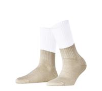 FALKE Damen Socken Slow Mood W So Baumwolle Leinen gemustert 1 Paar, Weiß White 2000, 39-42