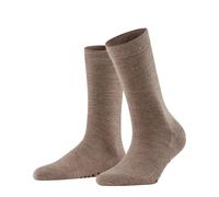 FALKE Damen Socken - Softmerino SO, Kurzsocken, einfarbig Taupe 39-40