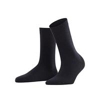 Falke Damen Socken Softmerino W – Wolle/Baumwolle, einfarbig – Blau (Dark Navy) 37-38