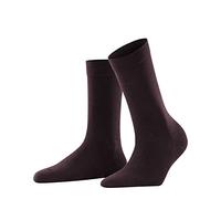 FALKE Damen Socken Softmerino W So Wolle Baumwolle einfarbig 1 Paar, Rot Barolo 8596, 39-40