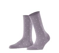 FALKE Socken Spike Dot W Damen Baumwolle gemustert Silver Iris Größe 40,5