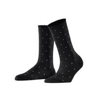 FALKE Damen Socken Spike Dot W So Baumwolle gemustert 1 Paar, Schwarz Black 3000, 39-42